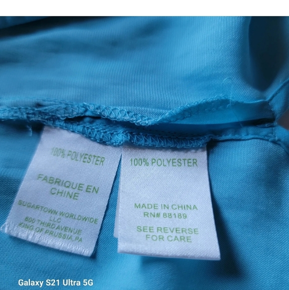 Lilly Pulitzer Everglades Tunic Long Roll Tab Sleeve Blouse Blue Size XS - Picture 7 of 9